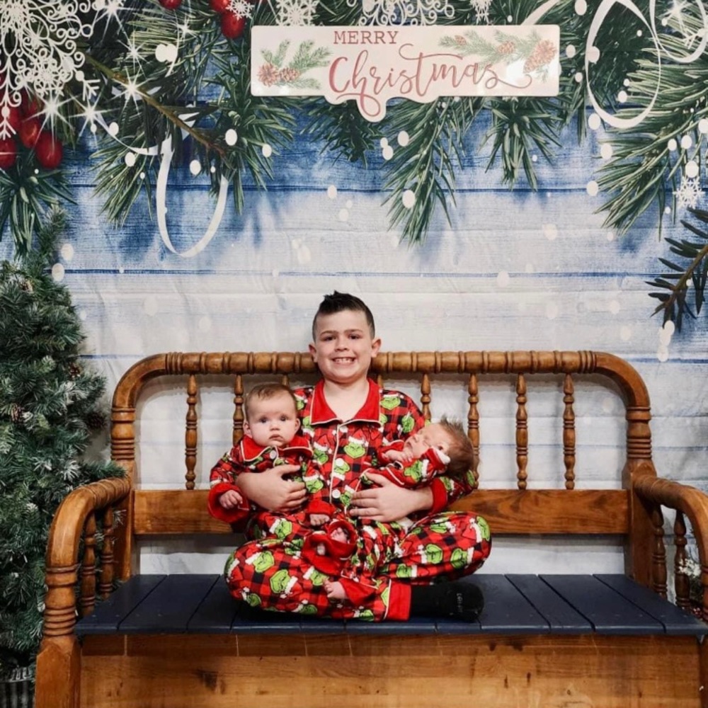 Grinch Christmas Collard Pajama Set